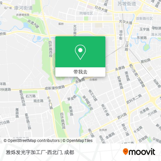 雅烁发光字加工厂-西北门地图