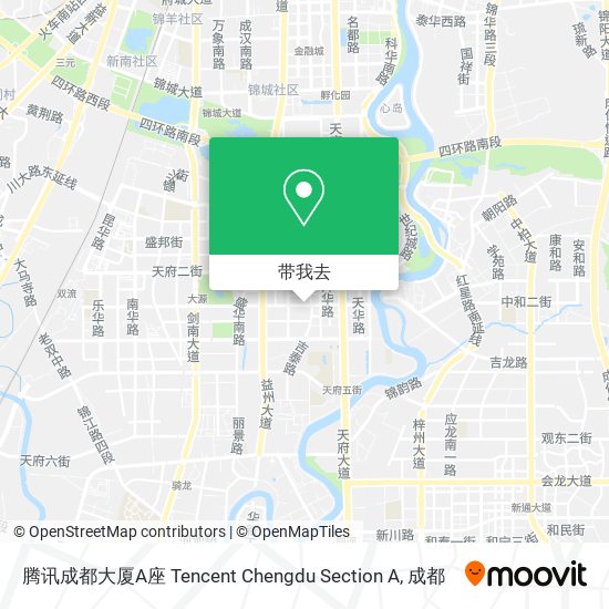 腾讯成都大厦A座 Tencent Chengdu Section A地图