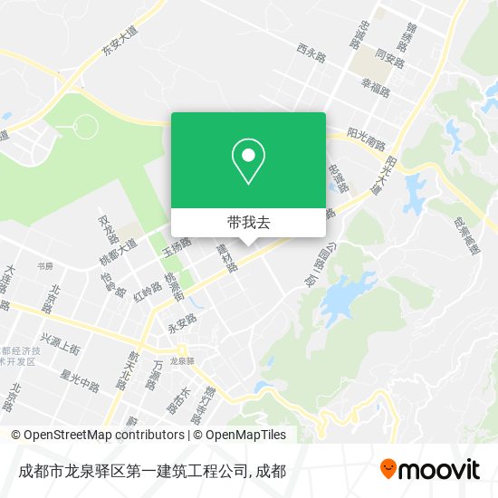 成都市龙泉驿区第一建筑工程公司地图