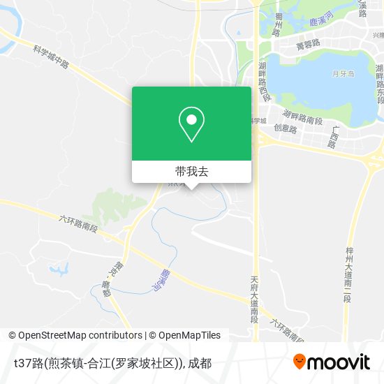 t37路(煎茶镇-合江(罗家坡社区))地图