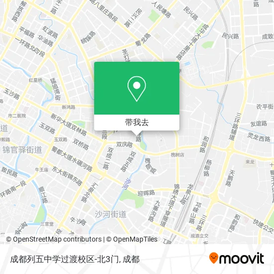成都列五中学过渡校区-北3门地图