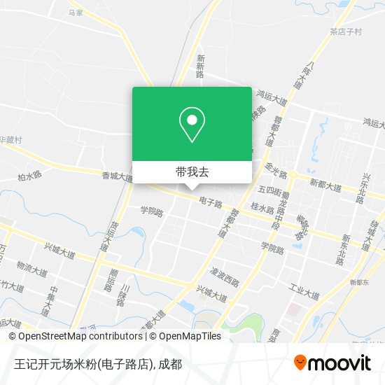 王记开元场米粉(电子路店)地图