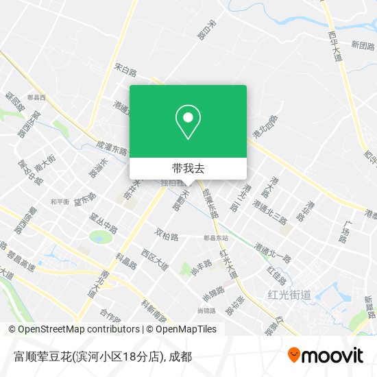 富顺荤豆花(滨河小区18分店)地图
