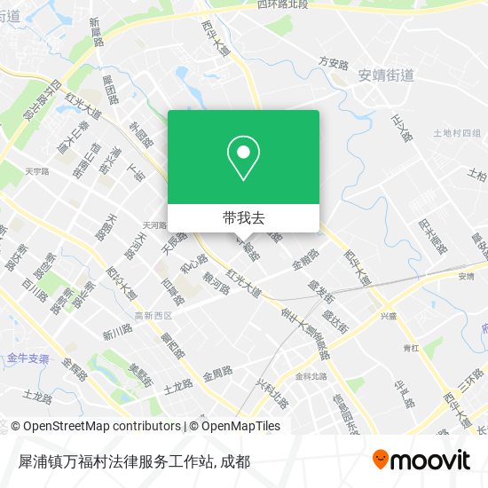 犀浦镇万福村法律服务工作站地图