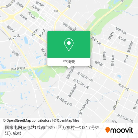 国家电网充电站(成都市锦江区万福村一组317号锦江)地图