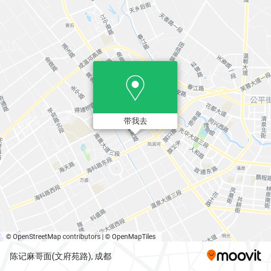 陈记麻哥面(文府苑路)地图