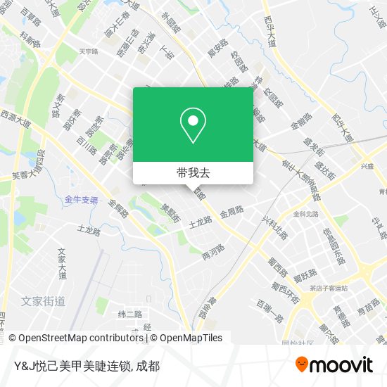 Y&J悦己美甲美睫连锁地图