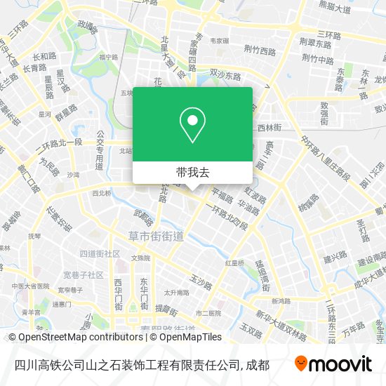 四川高铁公司山之石装饰工程有限责任公司地图