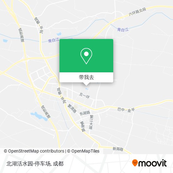北湖活水园-停车场地图