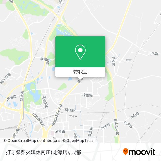 打牙祭柴火鸡休闲庄(龙潭店)地图