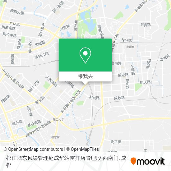 都江堰东风渠管理处成华站雷打店管理段-西南门地图