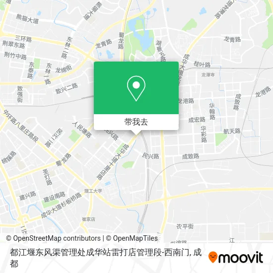都江堰东风渠管理处成华站雷打店管理段-西南门地图