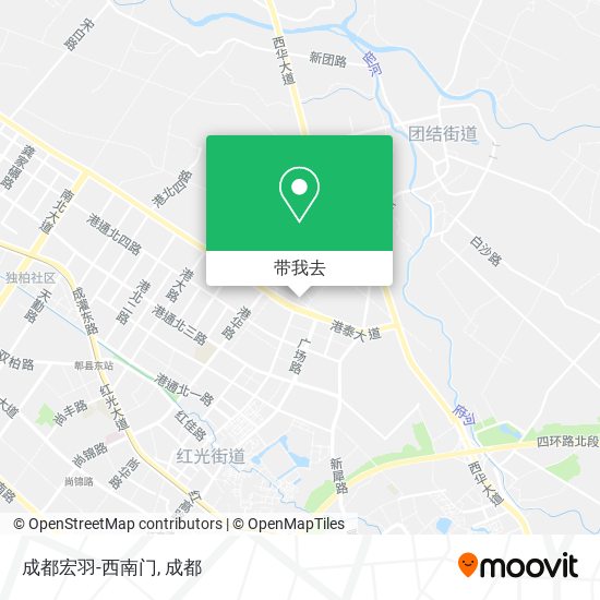 成都宏羽-西南门地图