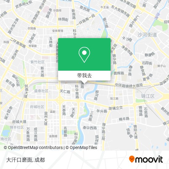 大汗口磨面地图