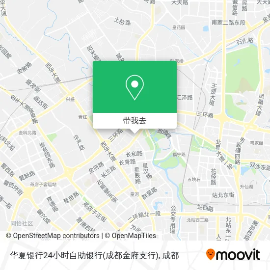 华夏银行24小时自助银行(成都金府支行)地图