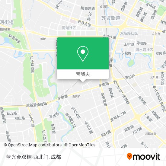 蓝光金双楠-西北门地图