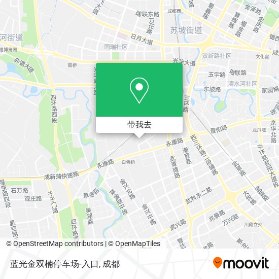 蓝光金双楠停车场-入口地图