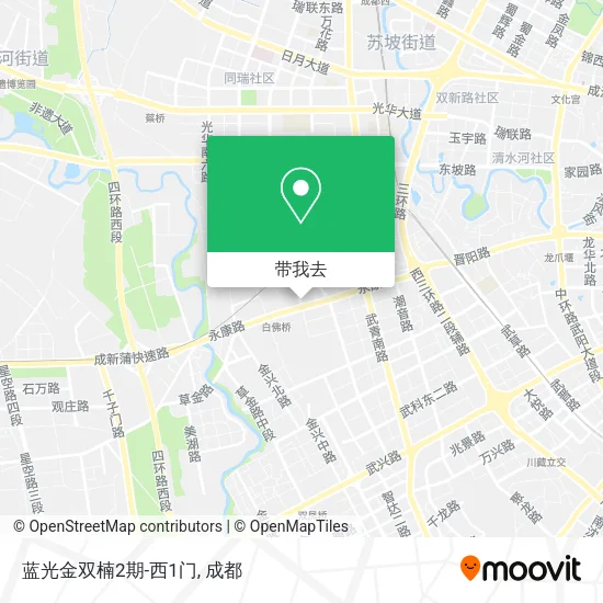 蓝光金双楠2期-西1门地图