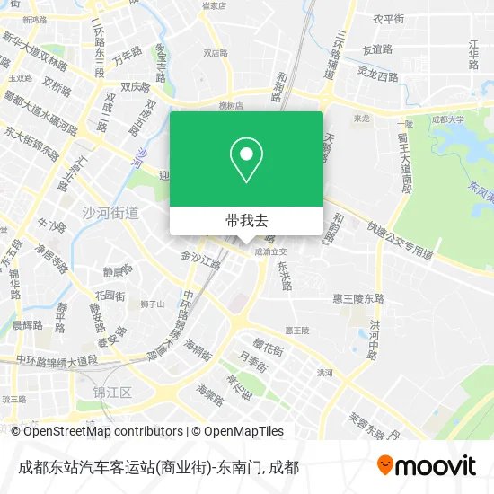 成都东站汽车客运站(商业街)-东南门地图