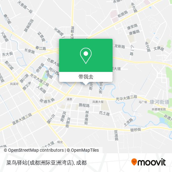 菜鸟驿站(成都洲际亚洲湾店)地图