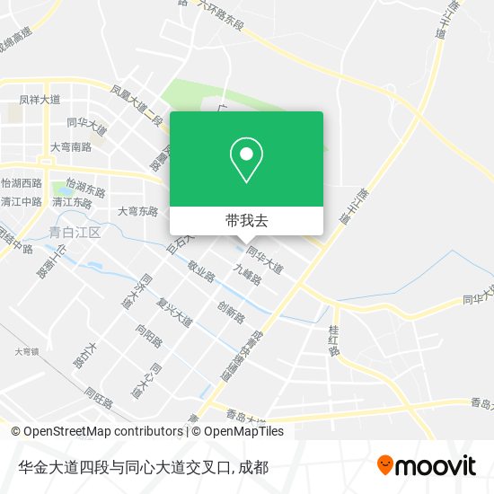 华金大道四段与同心大道交叉口地图