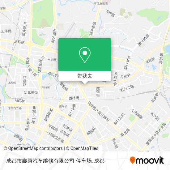 成都市鑫康汽车维修有限公司-停车场地图