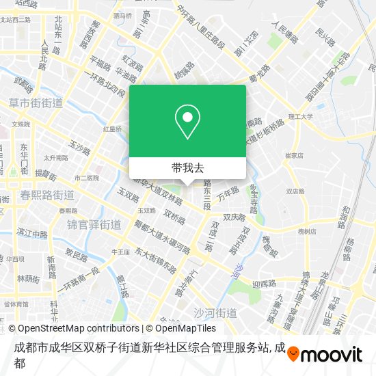 成都市成华区双桥子街道新华社区综合管理服务站地图