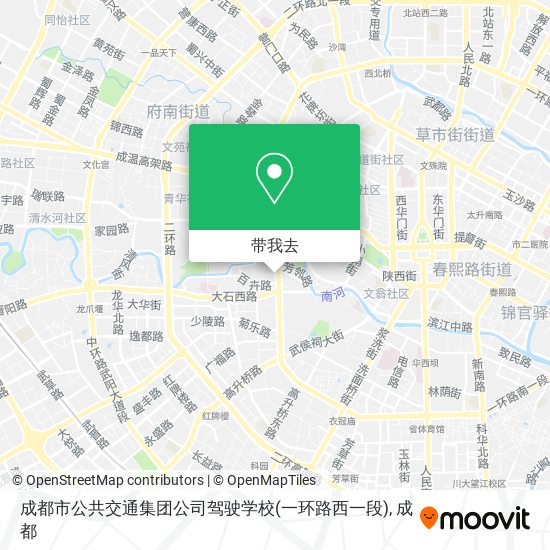 成都市公共交通集团公司驾驶学校(一环路西一段)地图
