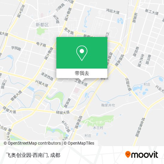 飞奥创业园-西南门地图