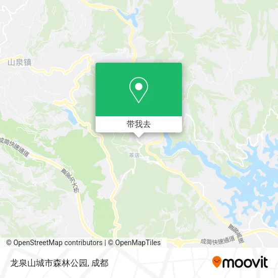 龙泉山城市森林公园地图
