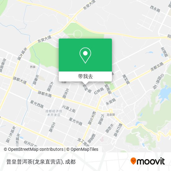 普皇普洱茶(龙泉直营店)地图