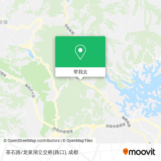 茶石路/龙泉湖立交桥(路口)地图