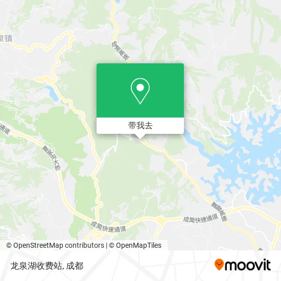 龙泉湖收费站地图