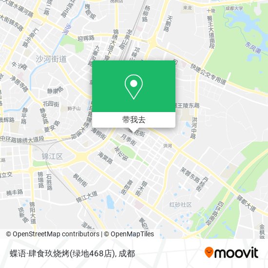 蝶语·肆食玖烧烤(绿地468店)地图
