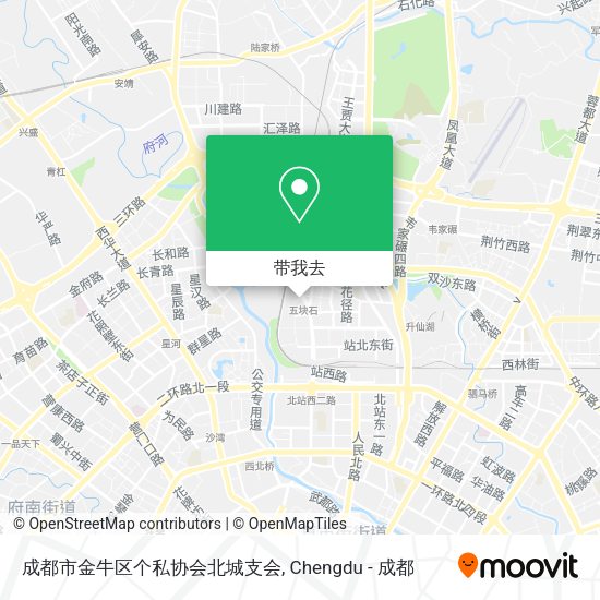 成都市金牛区个私协会北城支会地图