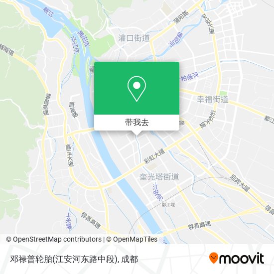 邓禄普轮胎(江安河东路中段)地图