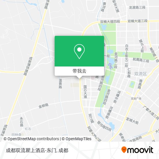 成都双流瞿上酒店-东门地图