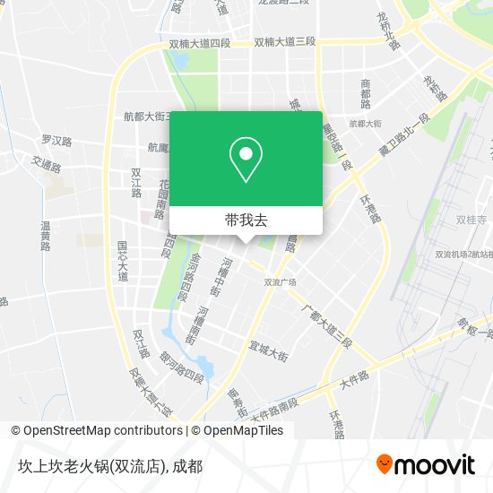 坎上坎老火锅(双流店)地图