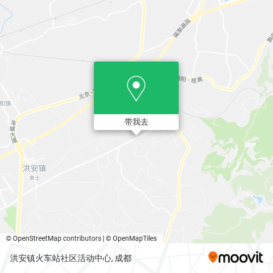 洪安镇火车站社区活动中心地图