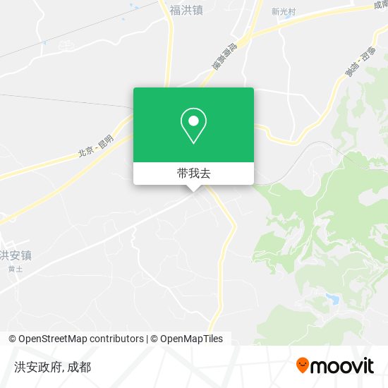 洪安政府地图