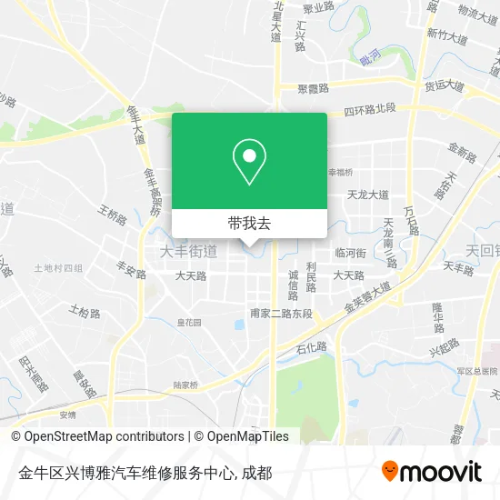 金牛区兴博雅汽车维修服务中心地图