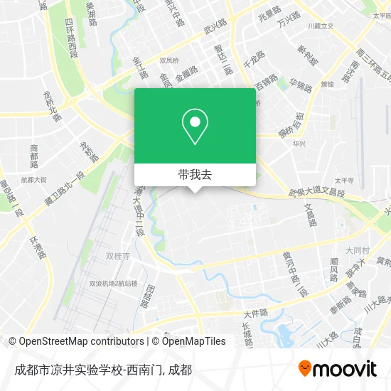 成都市凉井实验学校-西南门地图