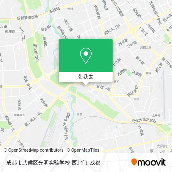成都市武侯区光明实验学校-西北门地图