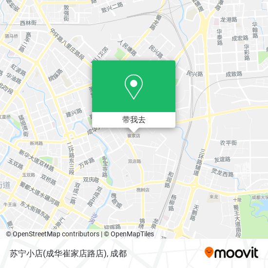 苏宁小店(成华崔家店路店)地图