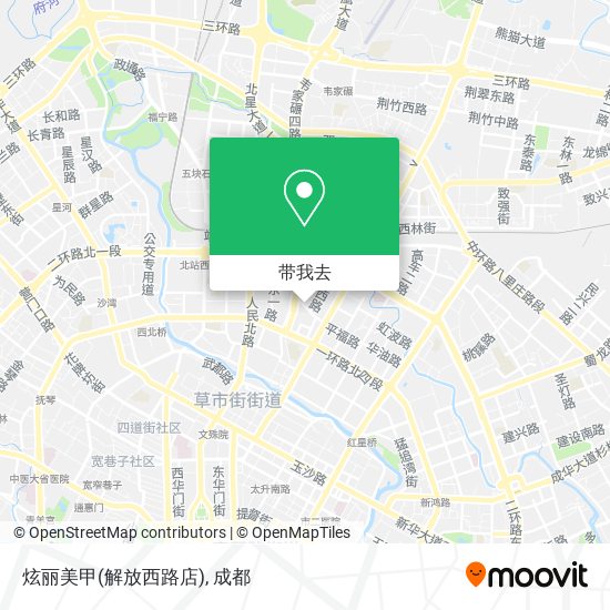 炫丽美甲(解放西路店)地图