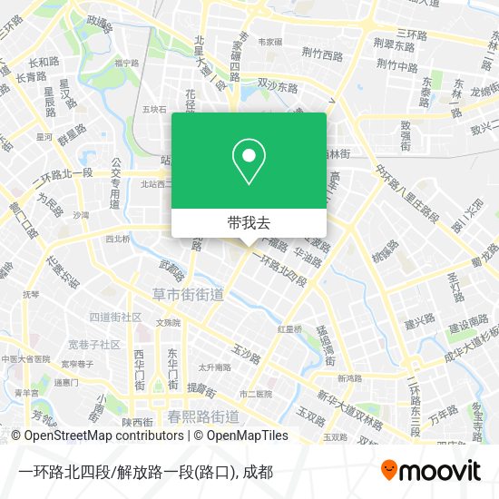 一环路北四段/解放路一段(路口)地图