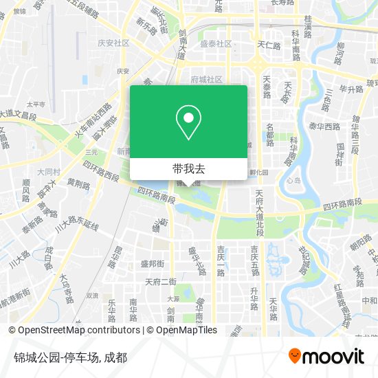 锦城公园-停车场地图