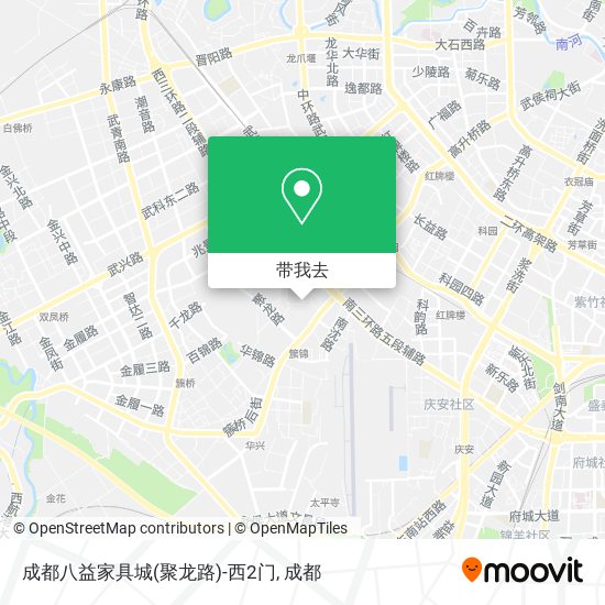 成都八益家具城(聚龙路)-西2门地图