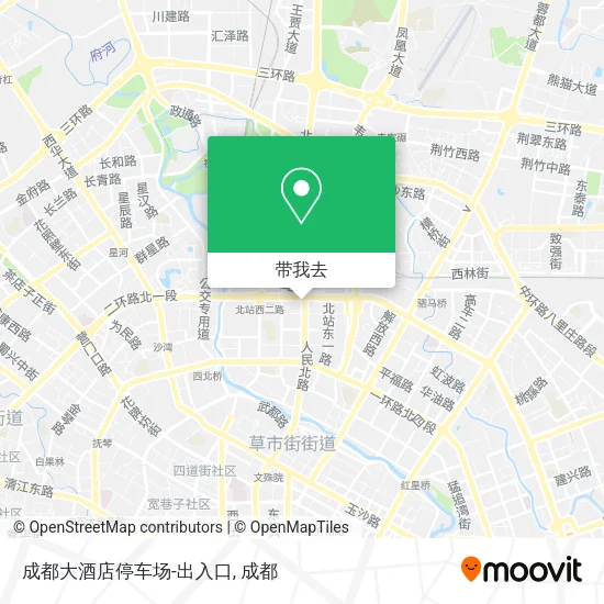 成都大酒店停车场-出入口地图