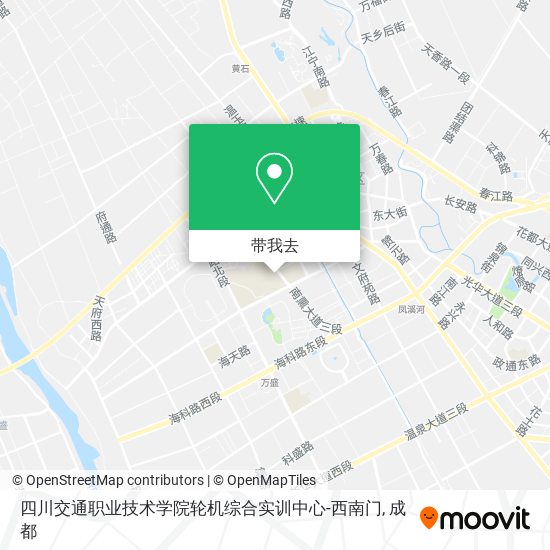 四川交通职业技术学院轮机综合实训中心-西南门地图